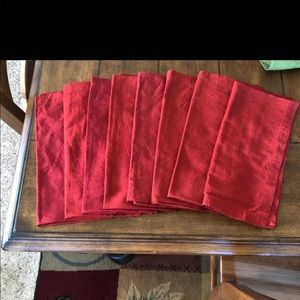 NWOT Crate & Barrel Red Napkins